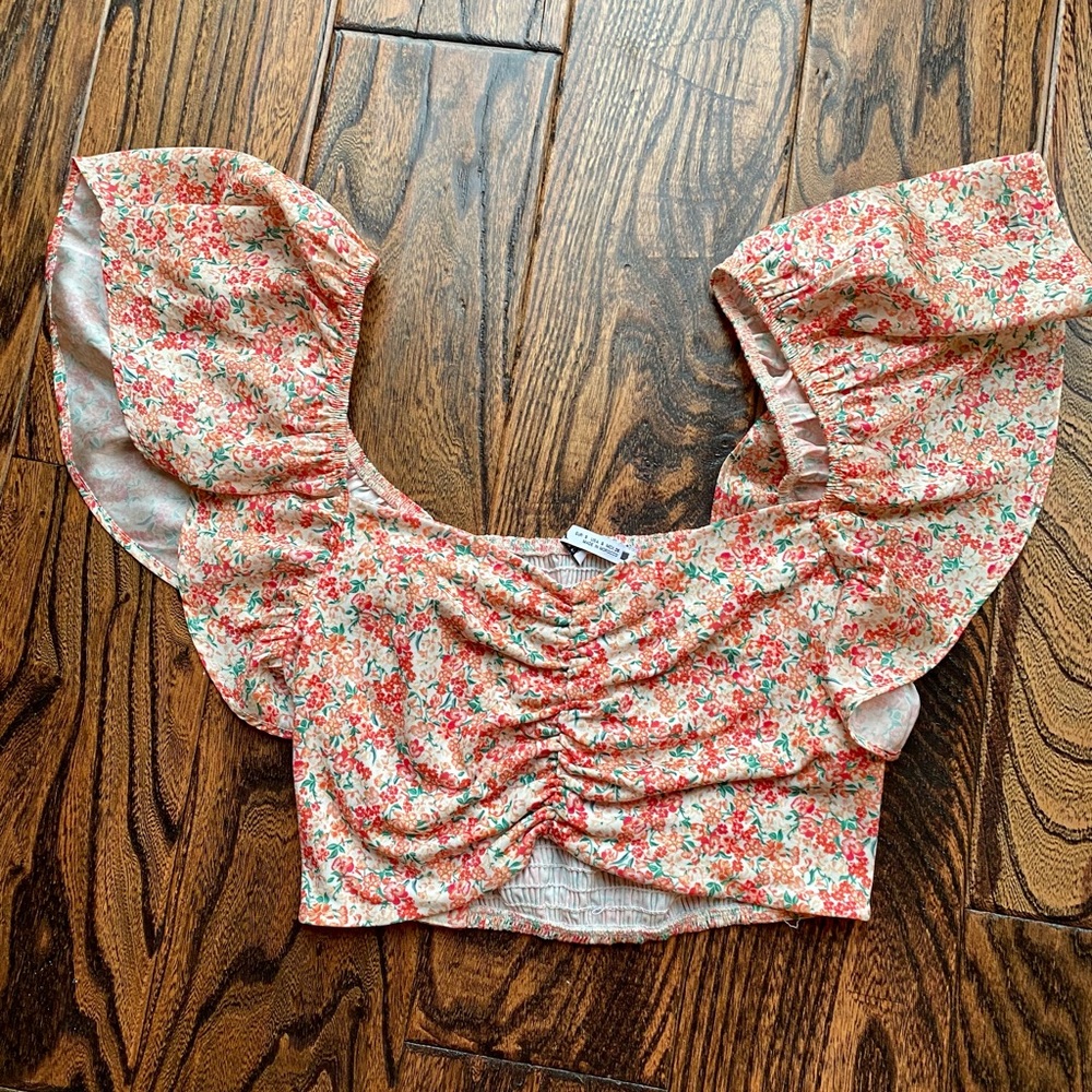 Zara Floral Crop Top